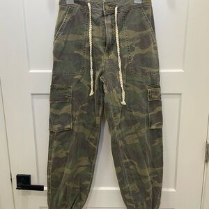 Denim Camo cargo joggers